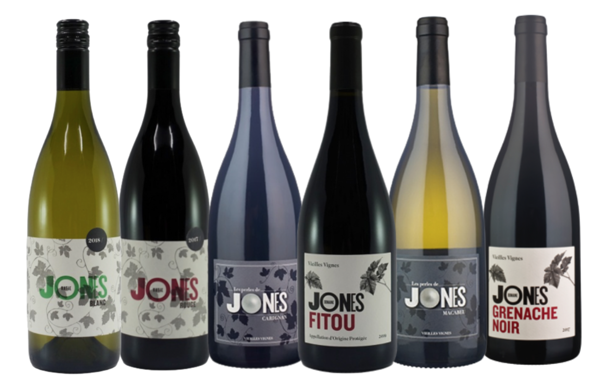 6 bouteilles spéciales Domaine Jones